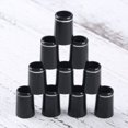 thumbnail image 3 of MUXSAM 10 casquillos cónicos de golf negros .370 compatibles con eje de hierro universal con un solo anillo plateado, 3 of 5