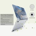 thumbnail image 3 of Patterned Case for MacBook Pro 16 inch A2141 2020 2019 with Touch Bar & Touch ID, Plastic Laptop Hard Shell Protective Case & Keyboard Cover Skin for MacBook Pro 16 inch,Blue Marble, 3 of 7