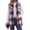 Purple, variant on Cuteduck Womens Sleeveless Plaid Vest Wool Blazer Jackets Cardigan Outerwear Fall Winter Tops