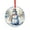 Pattern-2, variant on Watercolor Print Boy Skier Xmas Ornament Holiday Decor And Xmas Gifts Ideas Snowboarder with Board Round Ornament