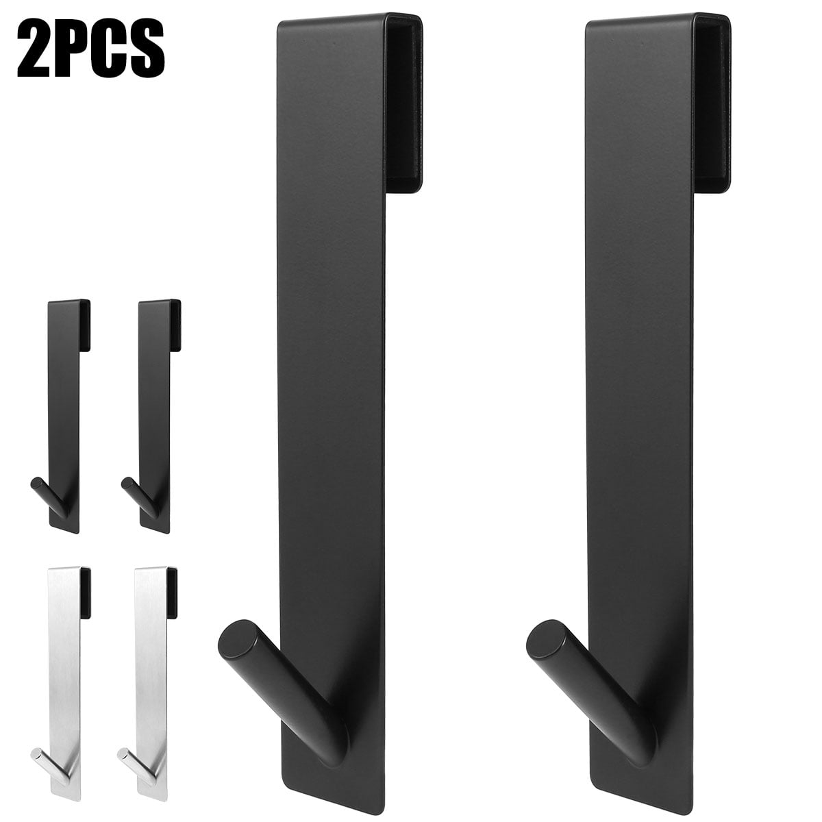 Gpoty 2pcs Shower Over Door Hooks Extended Door Hanger for Hanging