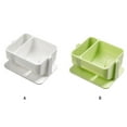 thumbnail image 3 of Transemion Makeup Sponge Bracket 2 Compartment Detachable Puff Draining Holder Green 1Set, 3 of 6