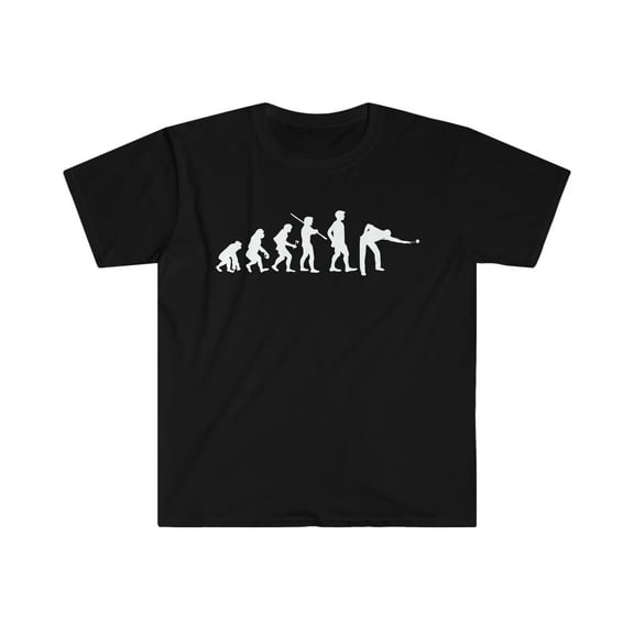 Human Evolution Pool Player Billiards Unisex T-shirt S-3XL