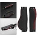 thumbnail image 4 of 1 par de puños para bicicleta MTB de 22,2 mm, puños de manillar, doble cierre metálico, antideslizantes Negro y rojo, 4 of 9