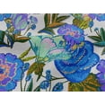 thumbnail image 5 of oneOone Viscose Jersey Medium Blue Fabric Florals Craft Projects Decor Fabric Printed By The Yard 60 Inch Wide, 5 of 7
