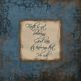thumbnail image 2 of Grey, Jace 20x20 Gold Ornate Wood Framed with Double Matting Museum Art Print Titled - Faith Blue, 2 of 4
