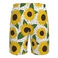 thumbnail image 6 of Naloa Sunflowers Men's Beach Shorts, Surfing shorts, Swim trunks, Quick Dry Swim Trunks for Surfing Beach Fun - X-Large, 6 of 9