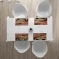 thumbnail image 3 of Ambesonne Cars Place Mats Set of 4, Repait Shop and Service, Standard Size, Red Grey Sepia, 3 of 4