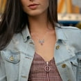 thumbnail image 3 of Suplight Necklaces for Women, 925 Sterling Silver Infinity Heart Birthstone Jewelry Gifts, Birthday Gift for Mom Wife, 3 of 7