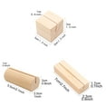 thumbnail image 2 of Place Card Holders Wood Square Rectangle Cylinder Shape Table Name Stand 10pcs, 2 of 21