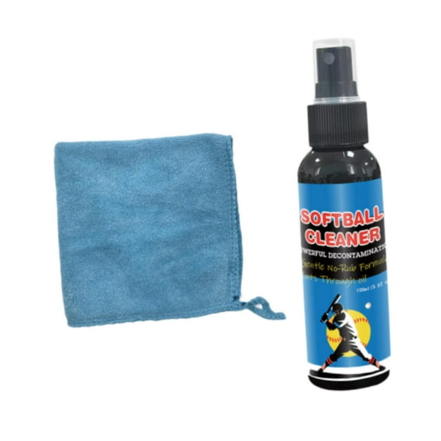 Quzzie Softball Cleaner Spray Dumbbell Kettlebell Cleaning Spray Increase Performance ,Cleaning Solution 100ml Lightweight Care Tool with Cleaning cloth