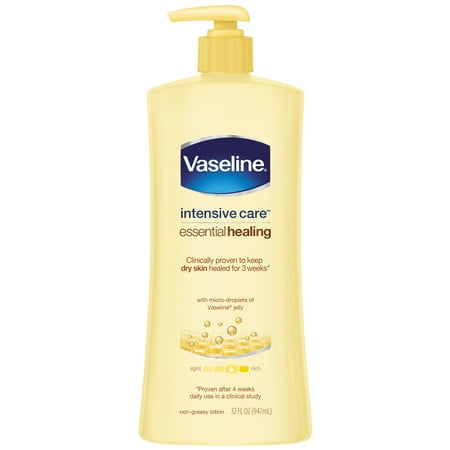 Clean Scented Body Lotion - Vaseline Intensive Care Body Lotion Essential Healing 32 oz