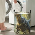 thumbnail image 5 of Bingfone Ferocious Dinosaur Waterproof Foldable Laundry Hamper Bucket with Handles for Storage Bin,Clothes Hamper ( ), 5 of 6