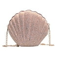 thumbnail image 4 of Fridja Women' Bag Glittering Shoulder Bag Ladies Chain Bag Shell Bag Casual Handbag, 4 of 6