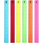 Mr. Pen- Rulers, Rulers 12 Inch, 6 Pack, 12" Plastic Ruler