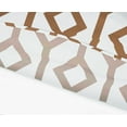 thumbnail image 4 of Vargottam Indoor/OutdoorRoundTablecloth 58 InchTablecloth With Umbrella Hole & Zip, Waterproof TableCloth, TableCovers For Backyard Table -White & Brown, 4 of 7