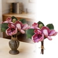 thumbnail image 2 of Artificial Magnolia Flowers with Stems, Real Touch Magnolia Bouquet Silk Look Magnolia for Wedding Party Home Decor, Floral Arrangement, 2 of 7