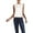 White, variant on Alfani Womens 3-Tone Sleeveless Blouse Top, Grey, Small