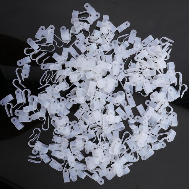 1000PCS Clip De Abrazadera 1/4 '', 5/16 '', 3/8 '' Clips De Alambre De Tornillo De Nylon Sujetadores Clips De Tubería Para R6.4 shamjiam Abrazadera de cable