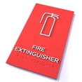 thumbnail image 4 of Kubik Letters Premium Fire Extinguisher Sign, ADA Compliant Modern Design Sign with Grade 2 Braille for Fire Extinguisher Location with 3M Double Sided Tape, 4 of 4