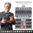 thumbnail image 4 of 68-Piece Multi-Purpose Screwdriver Kit with Ratchet Function, Assorted Bits (Flathead, Phillips, Triangle, Torx), Extended Tips, and Organizer Case – Durable Tools for DIY Repairs and Projects, 4 of 6