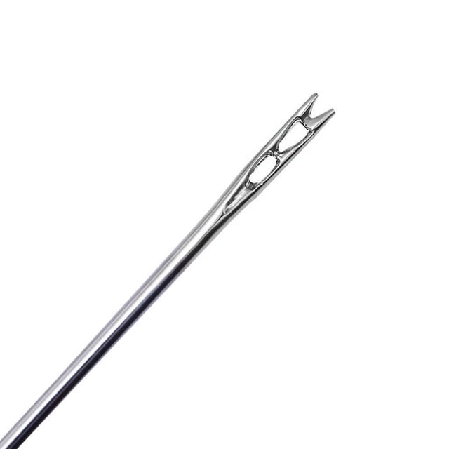 12-Piece Self-Threading Needles Set, 3 Sizes Thick Sewing Needles For Hand Sewing & Embroidery, Easy Threading Needles For Arts & Crafts