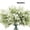 White, variant on RECUTMS 8 Bundles Artificial Greenery Stems Fake Lucky Bamboo Leaves Faux Outdoor Plants UV Resistant Plastic Shrubs for Indoor Outdoor Decor (Green)