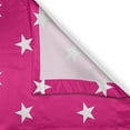 thumbnail image 3 of Ambesonne Hot Pink Kitchen Curtains, White Stars Girlish, 55"x45", Hot Pink White, 3 of 3