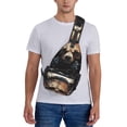 thumbnail image 6 of Lsque Urban Bear With Headphones Pattern Cross Chest Bag Diagonally – Premium Durable Front Chest Sling with Adjustable Padded Strap, High-Capacity Storage, 6 of 8