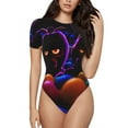 thumbnail image 1 of Goofa Five Nights At Freddy'S Printed Women Rash Guard Short Sleeve,Tummy control Swimsuit Surfing Swimsuit Bathing Suit One Piece Swimsuit UPF 50-Medium, 1 of 7
