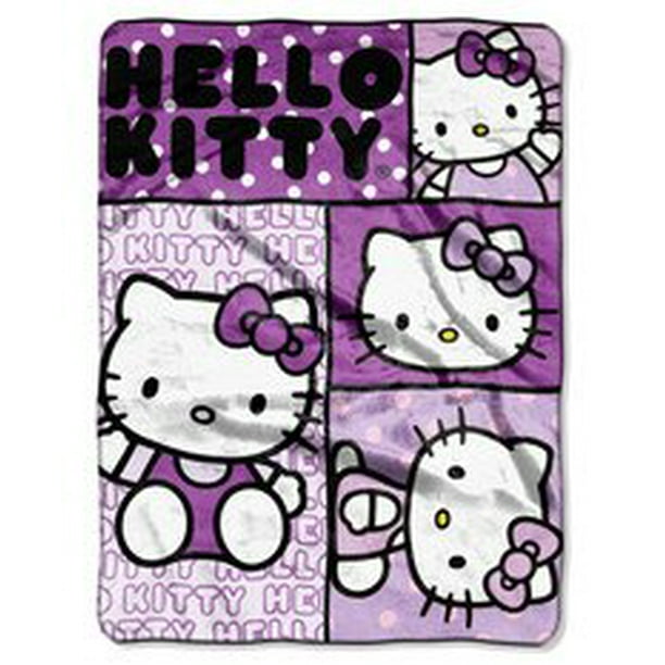 hello kitty plush throw