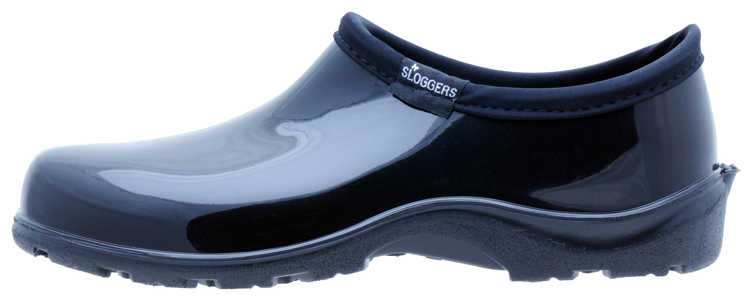 Sloggers Waterproof Garden Shoe for Women – Outdoor Slip-On Rain and Garden Clogs with Premium Comfort Support Insole, (Classic Black), (Size 6)