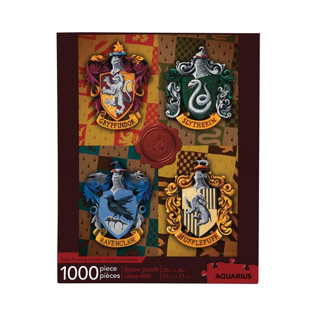 Rompecabezas AQUARIUS con emblemas de Harry Potter, 1000 piezas