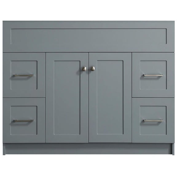 Ariel F043s-Bc Hamlet 42" Single Free Standing Vanity Cabinet Only - Grey