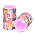 thumbnail image 7 of Yayeee Flameless Candles with Remote Flickering Battery Operated Multi Color Changing, Art Geometric, 7 of 7
