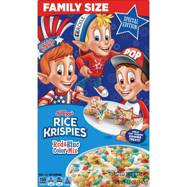 Kellogg's Rice Krispies Original with Red and Blue Krispies Cold ...