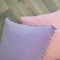thumbnail image 4 of Ivory Park Pompom Lavendar Decorative Throw Cushion, 4 of 5