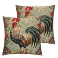 thumbnail image 2 of JRXY Throw Pillow Covers Vintage Farmhouse Rooster Decorative Throw Pillow Case Cushion Cover Watercolor Chicken Pillowcase Home Office 2 pcs White, 2 of 6