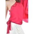 thumbnail image 4 of Blusa asimétrica Roman Fashion Juvenil 32745 Fiusha fucsia G, 4 of 6