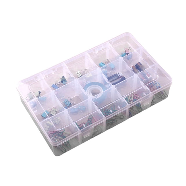 Grids Organizer Box,15 Grids Plastic Organizer Grids Bead Organizer Container Grids Plastic Organizer Box Unbeatable Value