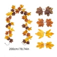 thumbnail image 3 of Cififendec Thanksgiving Maple Garland, 78.74", Artificial Autumn Trailing Vine for Sideboard Table Centerpiece Mirror Bridal Shower Harvest Farmhouse Decor, 3 of 5