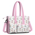 thumbnail image 2 of Teacher Tote Bag,Ballet Princess Pattern Teacher Utility Tote Bag,Large Work Tote Bags for Women with Multiple Pockets,Top Zipper Closure,13.8x10.6x6.7 Inch, 2 of 5
