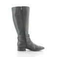 thumbnail image 3 of Naturalizer Women's Reid Wide Shaft Knee-High Boots, Black Leather, Size US 11 Medium, 3 of 8