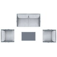 thumbnail image 2 of Deko Living 4 Place Seating Outdoor Gray Sofa and Table Set, 2 of 6