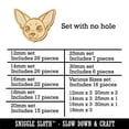 thumbnail image 2 of Chihuahua Dog Head Wood Mini Charms Shapes DIY Craft Jewelry - No Hole - 25mm (7pcs), 2 of 7