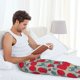 thumbnail image 5 of Balery Tomato Pantalones de pijama para hombre, pijama ultraligero, pantalón de descanso-Small, 5 of 6