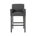 thumbnail image 4 of Upholstered Counter Height Bar Stools Set of 2, Modern Counter Stools with Backs 30.5 inch, Fabric in Charcoal, 4 of 9