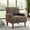 Coffee, variant on Chic Botanical Print Accent Chair with Nailhead Trim –Floral Upholstery, Sturdy Solid Wood Legs, Deep Cushioned Seating & Timeless Farmhouse Style for Living Room,Bedroom,Home Office