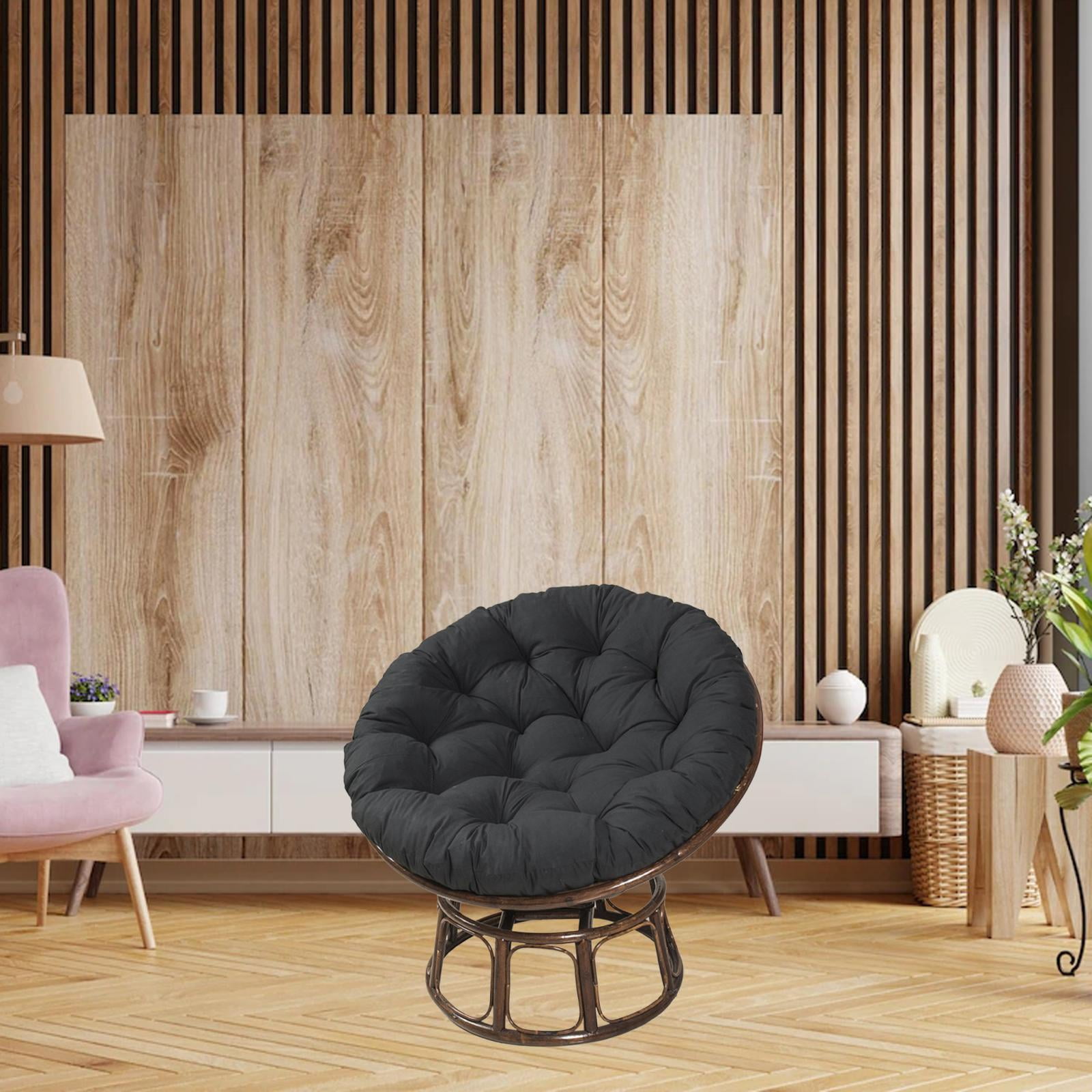 Hammock Chair Cushion Egg Swing Chair Cushion Thickened Porch Replacement Swings Chair Cushion for Indoor or Outdoor Swing Chairs Egg Chair Black