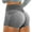 Grey, variant on Seductiva Women's Yoga and Running Short Women's Sports Shorts Buttocks Lifting Yoga Fitness Casual Yoga Pants Biker Shorts Women